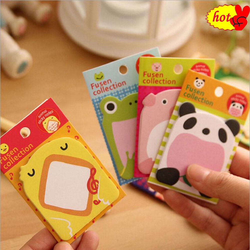 5pcs Sticky Note Bentuk Kartun Hewan Hutan Shopee Indonesia