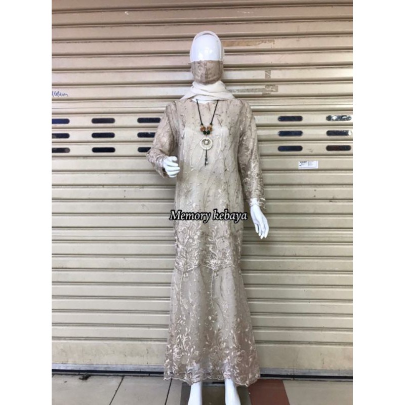 Gamis duyung,gamis pesta kebaya brokat