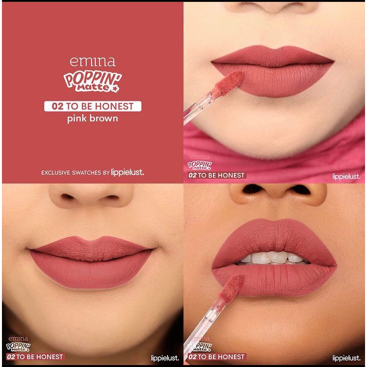 Emina Poppin Lip Cream / Lip Matte Emina - BPOM