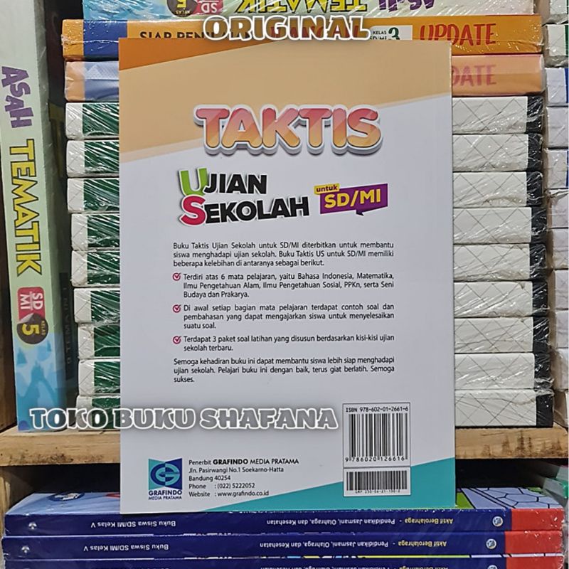 Buku Taktis Ujian Sekolah Untuk SD/MI Grafindo Original