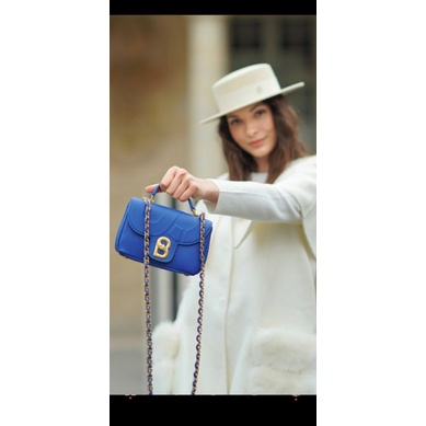 Alma Bag buttonscarves shapire blue small