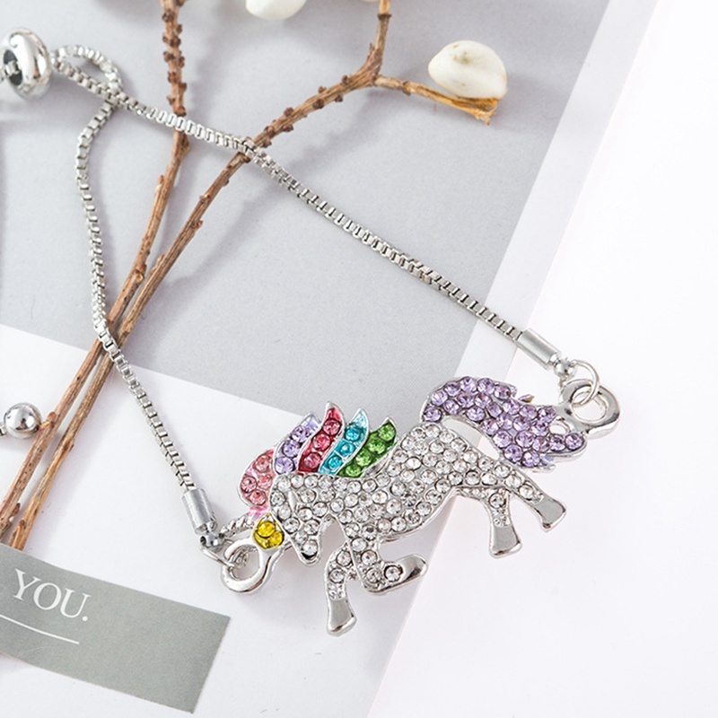 Fancyqube Gelang Wanita Desain Unicorn Gaya Elegan Untuk Musim Panas