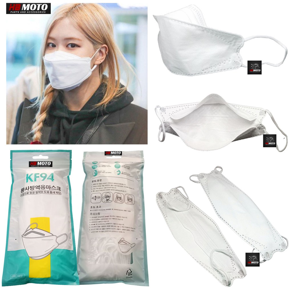 1BOX isi 50 Pcs Masker KF 94 EVO Disposable Face Mask Earloop Kesehatan 4 ply/Masker Kesehatan