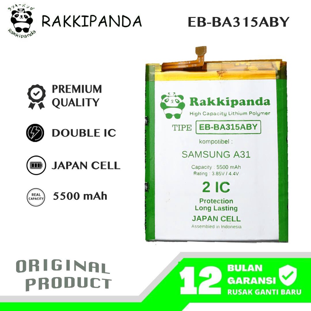 (R/K)- RakkiPanda - EB-BA315ABY Samsung A31 Batre Batrai Baterai