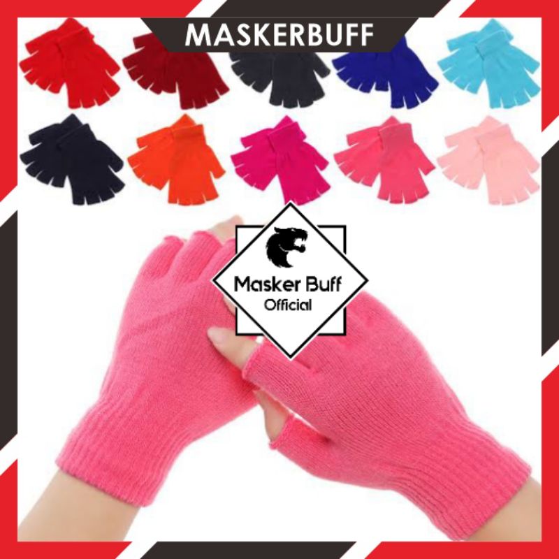 RAJUT HALF FINGER / SARUNG TANGAN KOREA / SARUNG TANGAN RAJUT PENDEK / SARUNG TANGAN RAJUT MURAH