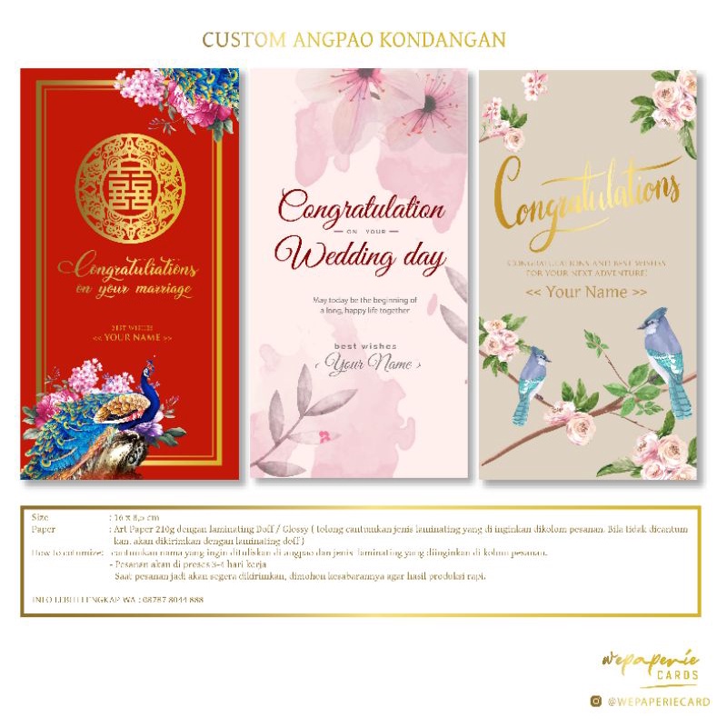 

custom angpao kondangan(harga per 25pcs)