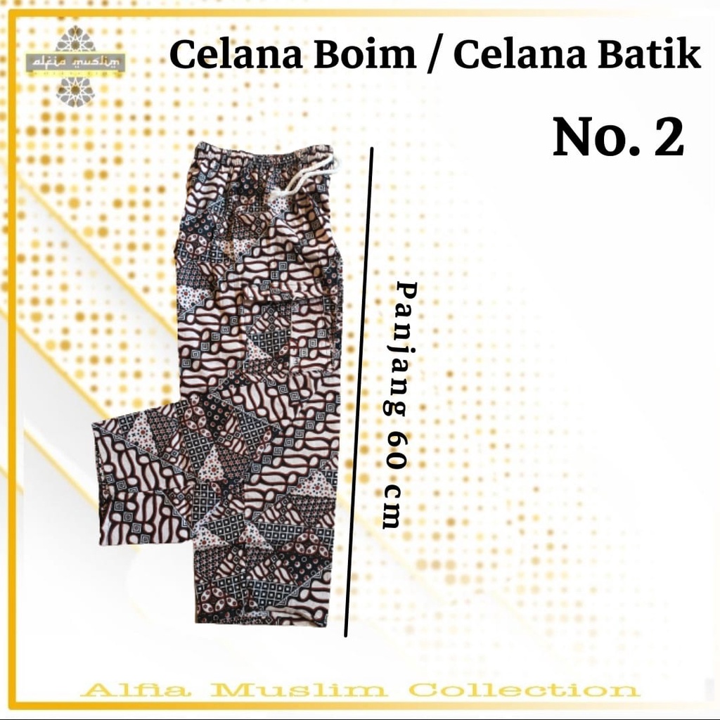 Celana Boim Celana Batik Celana Batik Pekalongan