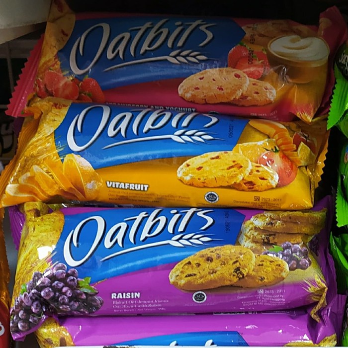 

Oatbits 4Rasa : Raisin, Vitafruit, Strawberry & Yoghurt , Choco Banana