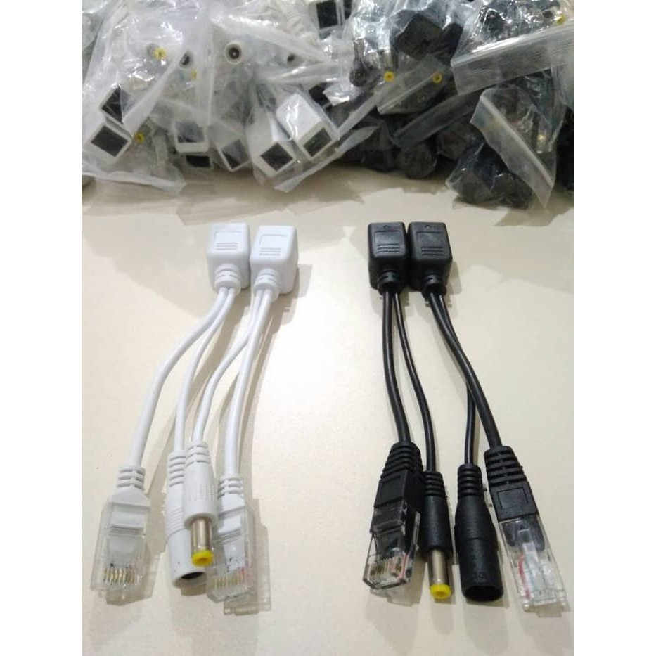 Kabel POE Splitter Kabel Poe Injector 1 Pasang Spliter POE Sepasang