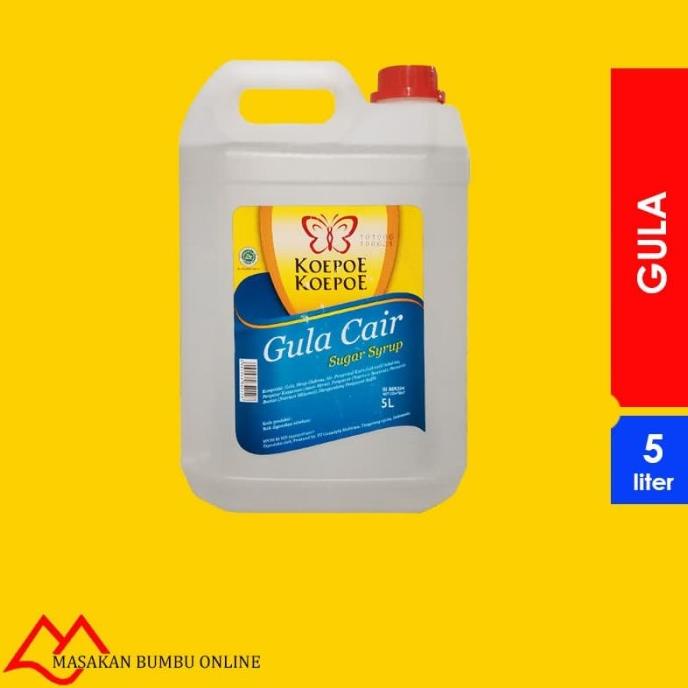 

:::::::] Gula Cair / Sugar Syrup / Glukosa Kemasan 5 liter Cap Koepoe Koepoe