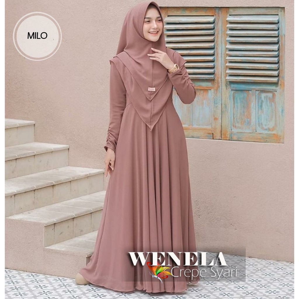 MAYRA SYARII WENELA SYARI SET GAMIS KHIMAR TERLARIS CK
