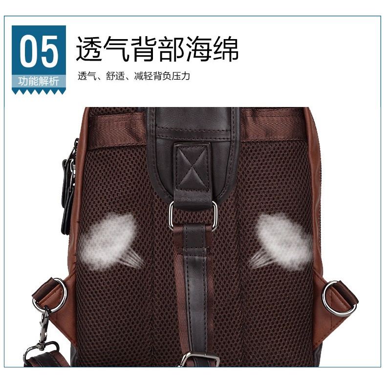 [ORIGINAL] Etonweag Tas Selempang Kulit Pria Korean Style Shoulder Messenger Bag Outdoor Sports Import