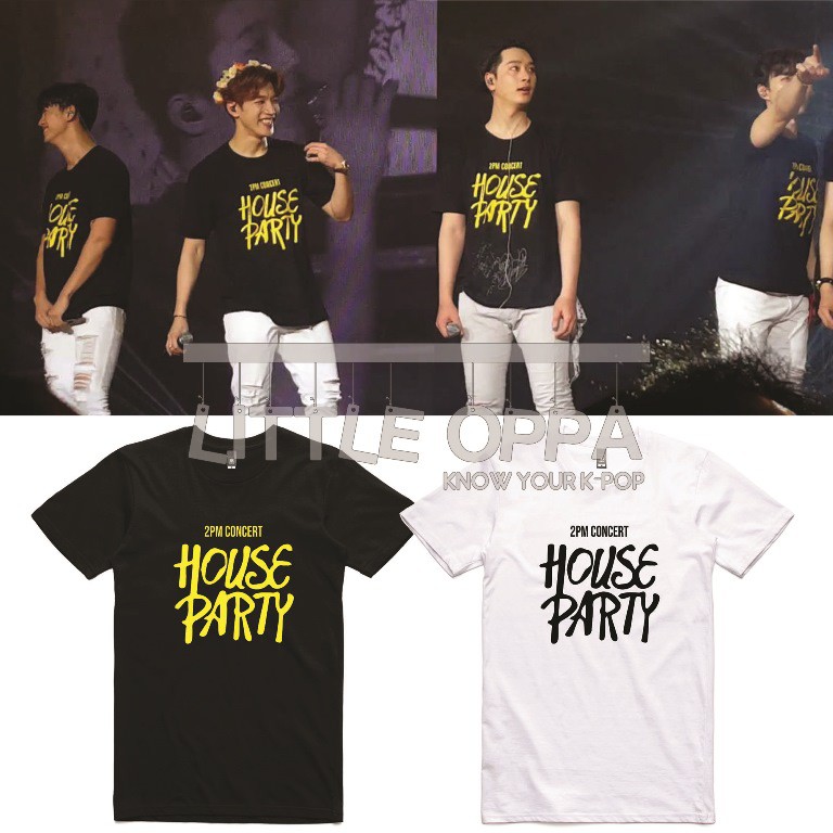 T-SHIRT KAOS 2PM HOUSE PARTY 2PM CONCERT MERCHANDISE (UNOFF)