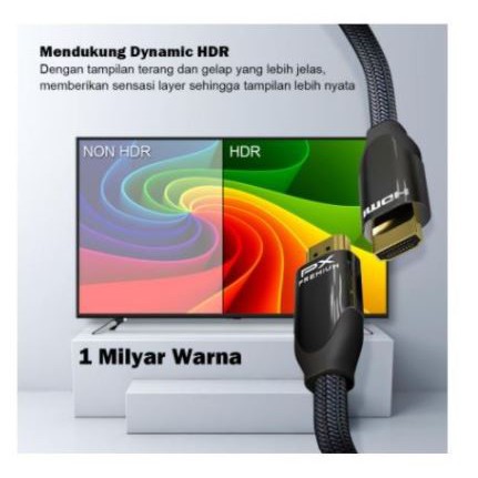 Kabel hdtv 2.0 px 3m gold 4k 2k 60hz ethernet hdr dolby hd2-3mx - Cable hdmi 3 meter male-male 3d uhd
