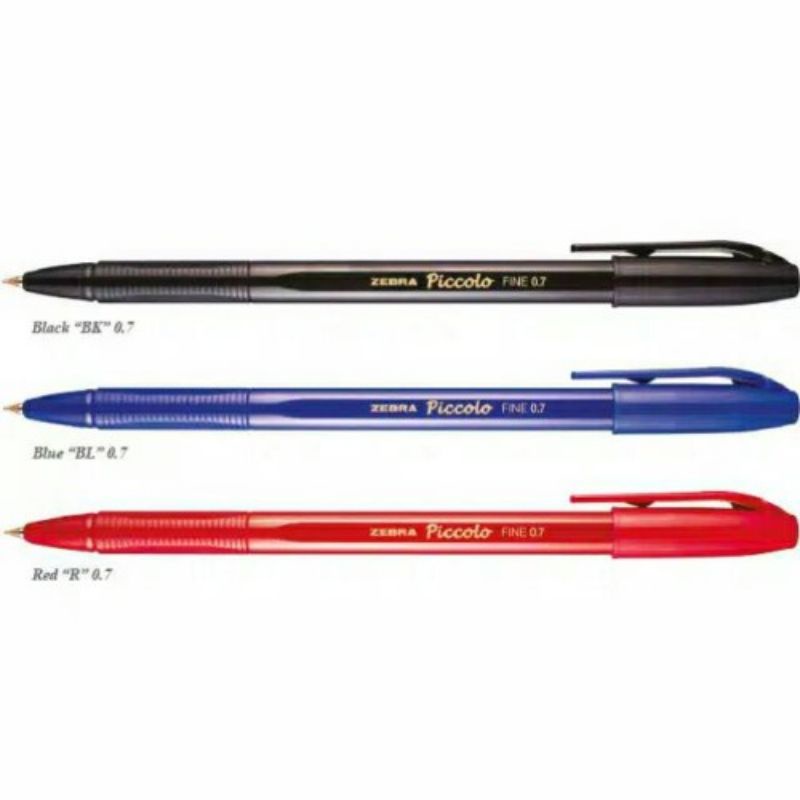 

(ISI 12 PULPEN) ZEBRA PICCOLO 0.7MM PULPEN BLACK BLUE RED SEMI GEL