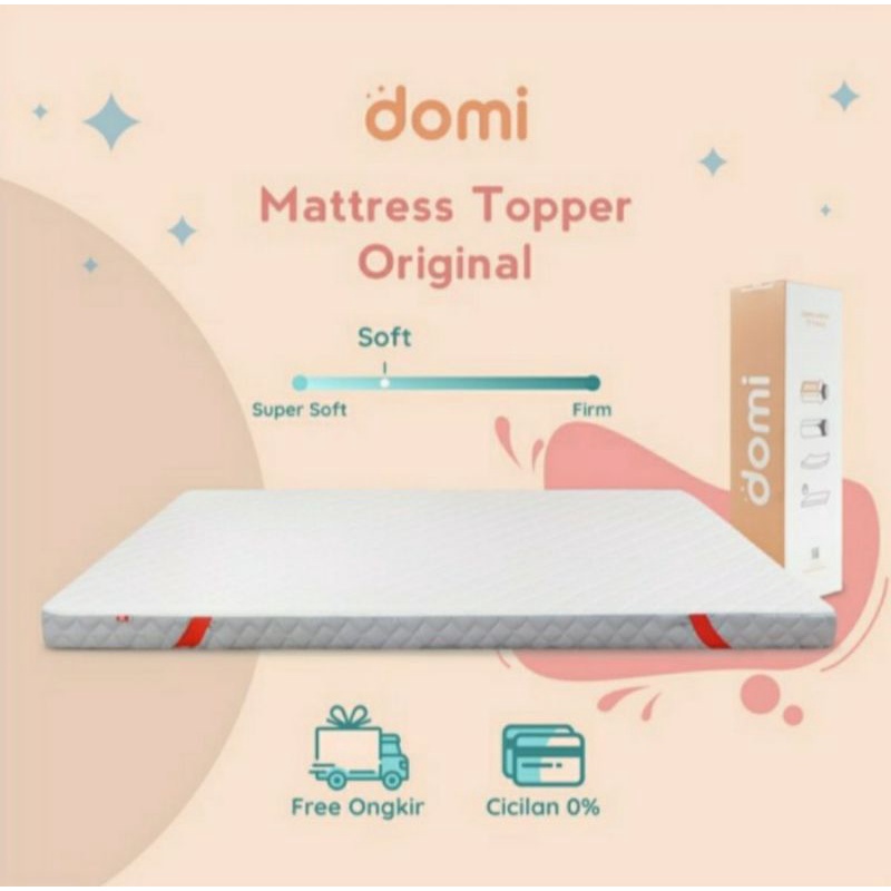 Domi Mattress Topper 6 Cm 90 100 120 160 180 200 x 200 Cm Topper Original Domi in the box alas kasur