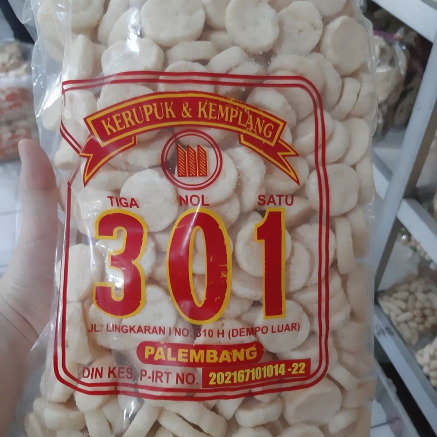 Kerupuk Koin Goreng 301 isi 450 gram khas Palembang