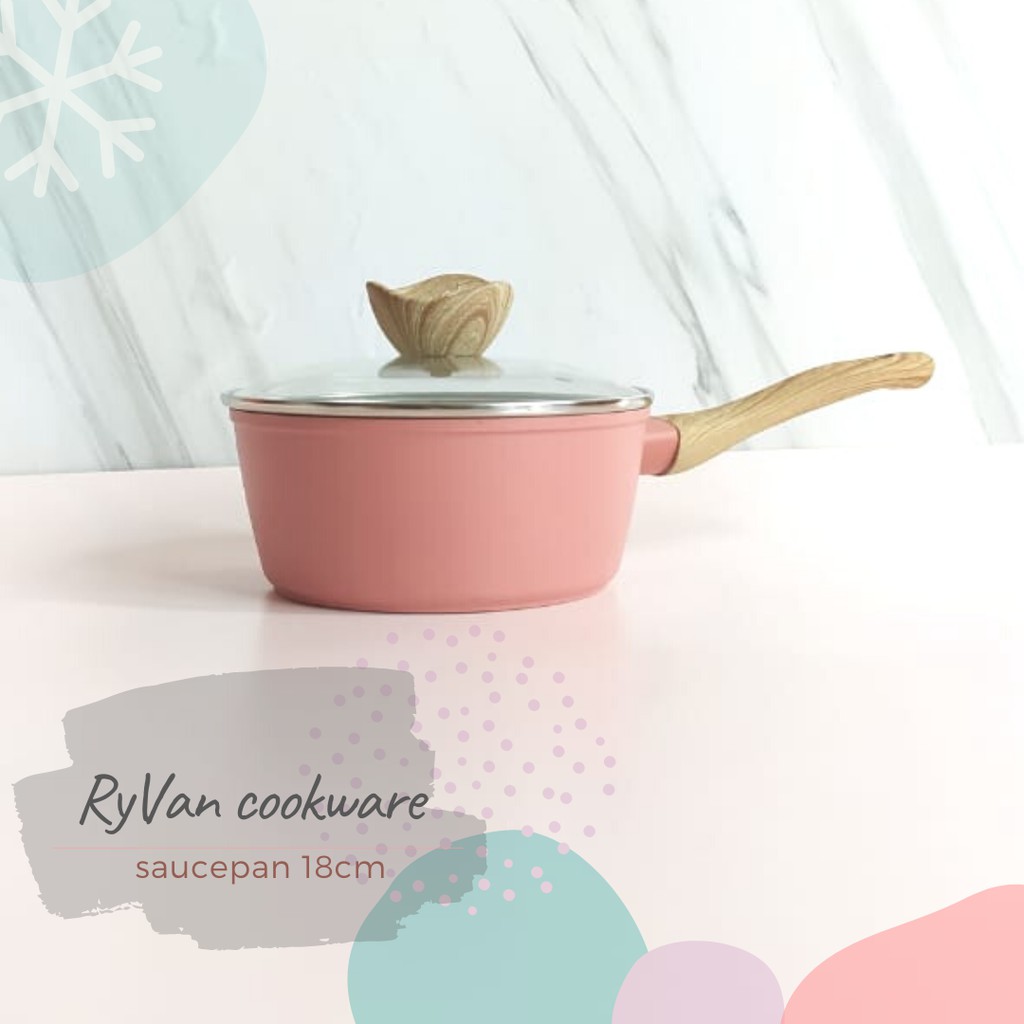 VIERA Ryvan Saucepan 18cm Induction / Panci Marble Original