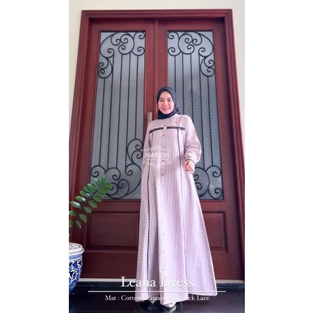 LEANA DRESS BY MAREVI GAMIS STANDAR DAN JUMBO TERBARU ABAYA ORIGINAL