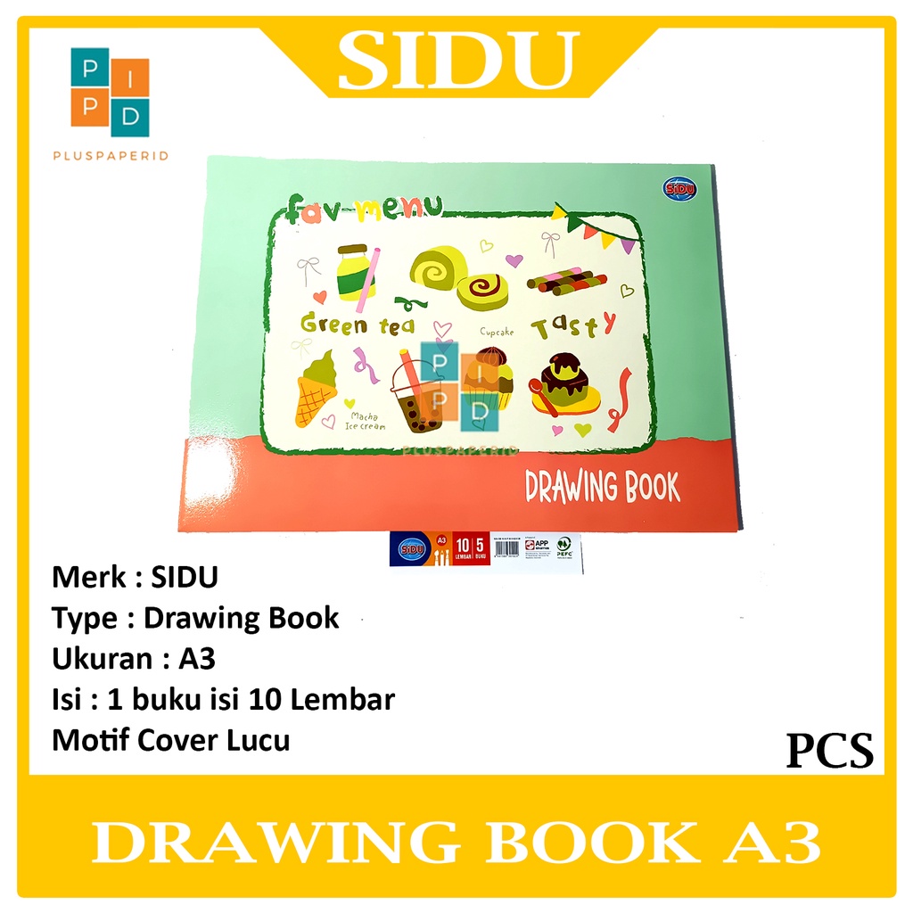 

SIDU Drawing Book Gambar A3 Isi 10 Lembar Cover Lucu