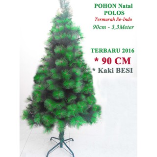 Pohon Natal POLOS 3C 90 CM 3 Feet Pohon Terang Merry 