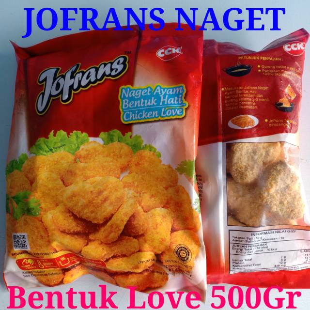 

JOFRANS NAGET AYAM LOVE 500GR