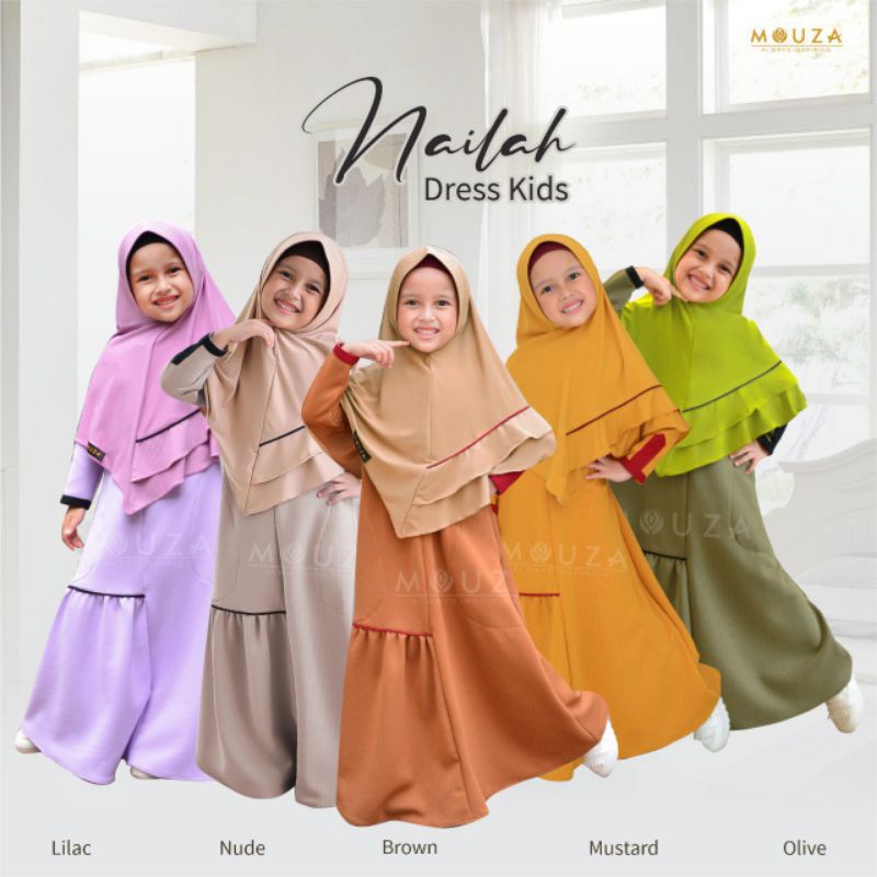GAMIS ANAK NAILAH DRESS BY MOUZA