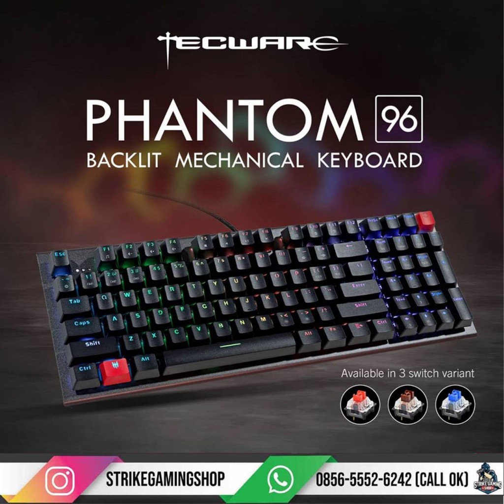 TECWARE PHANTOM 96 RGB MECHANICAL KEYBOARD