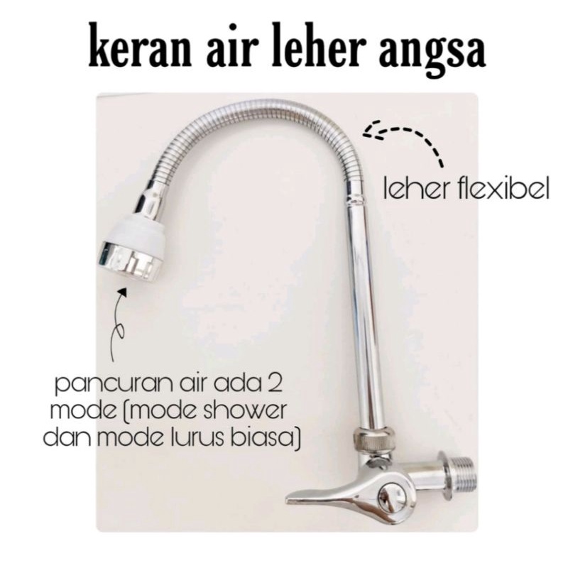 Kran Angsa Dapur Fleksibel / Flexible - Keran Cuci Piring - Kran Dapur 1/2 Inch - High Quality