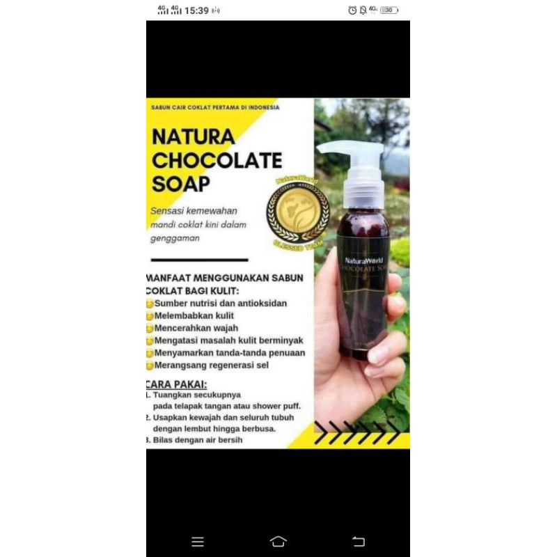 

NaturaWorld Chocolate Soap
