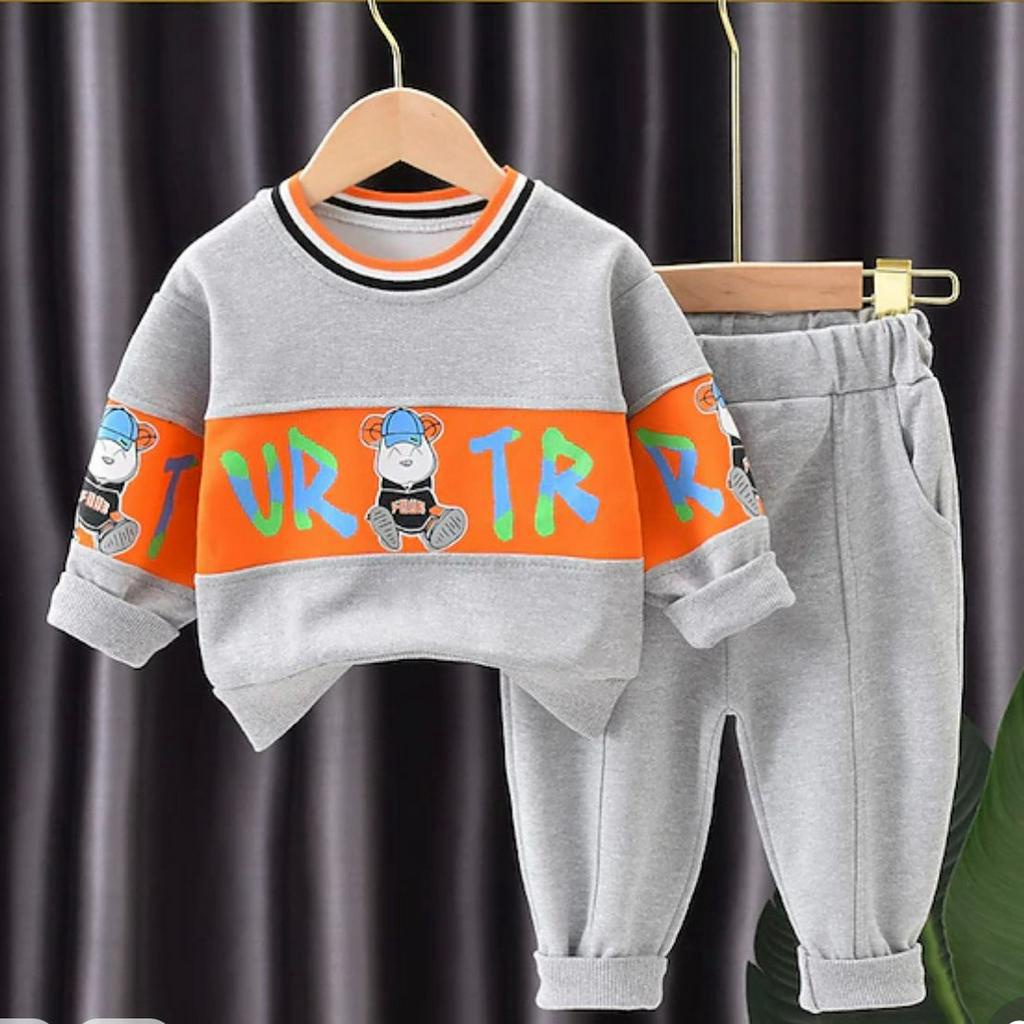 SETELAN SWETER ANAK LAKI LAKI DAN PEREMPUAN 1-5 TAHUN SWEATER BEAR VRTR