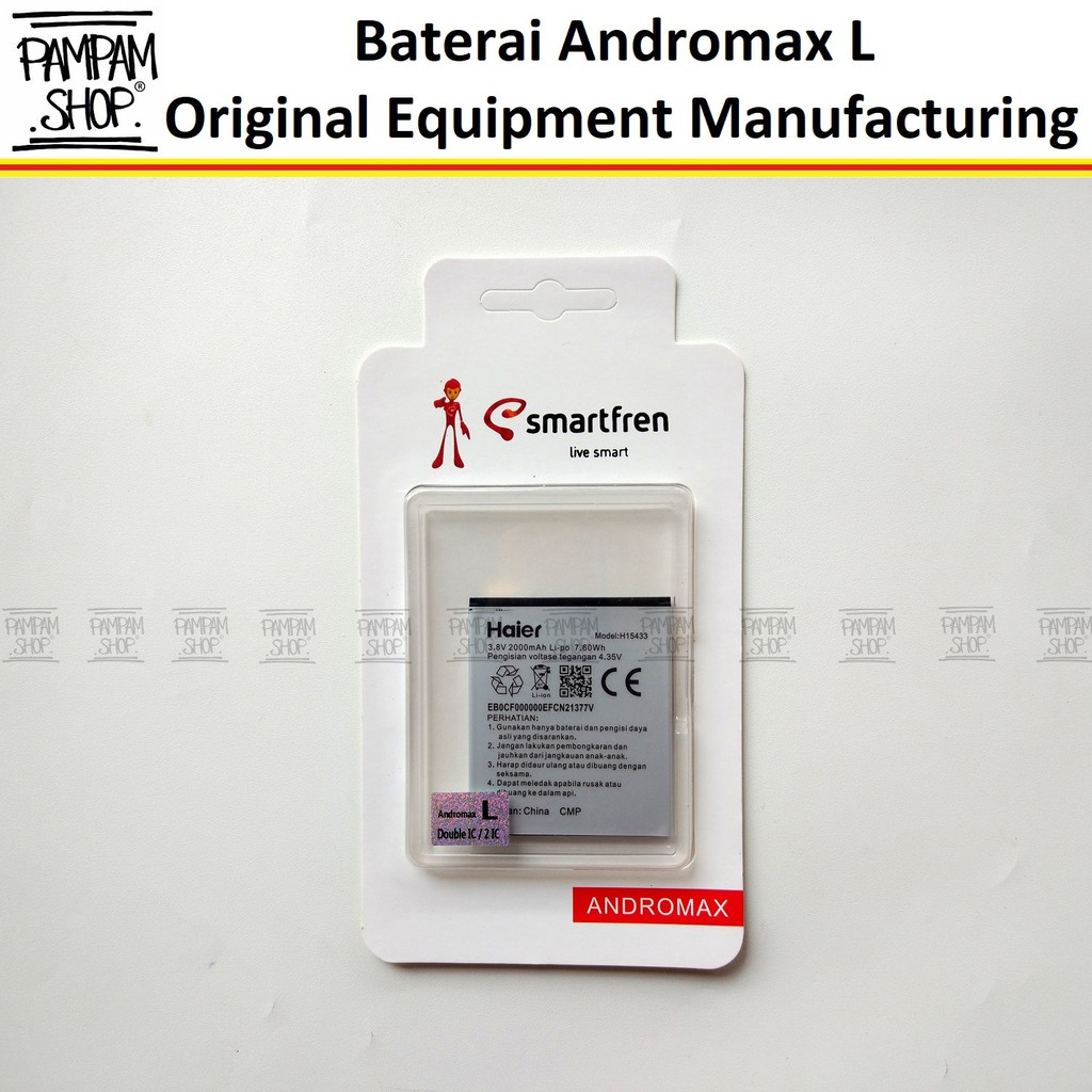 Baterai Smartfren Andromax L H15433 B26D2H Original OEM Ori Battery Batrai Batre HP