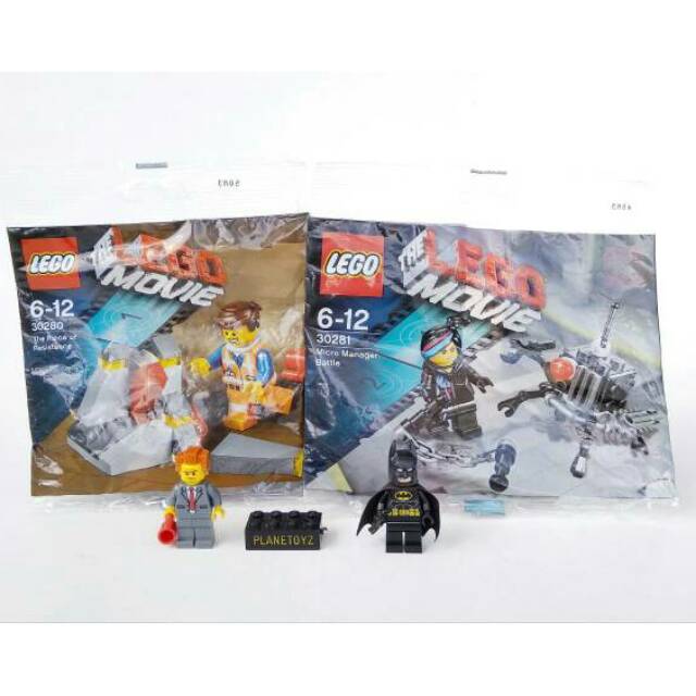 Lego Minifigure Polybag Lego The Movie Emmeth Wildstyle Batman Dc President Business Original Mini f