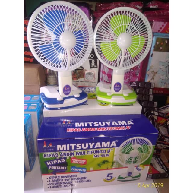 Aoki Lampu Emergency Kipas 5 Inch Ak 555 - Smart4K Design 