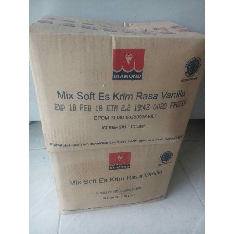 Softmix Es Krim / Ice Cream Diamond 10 Liter