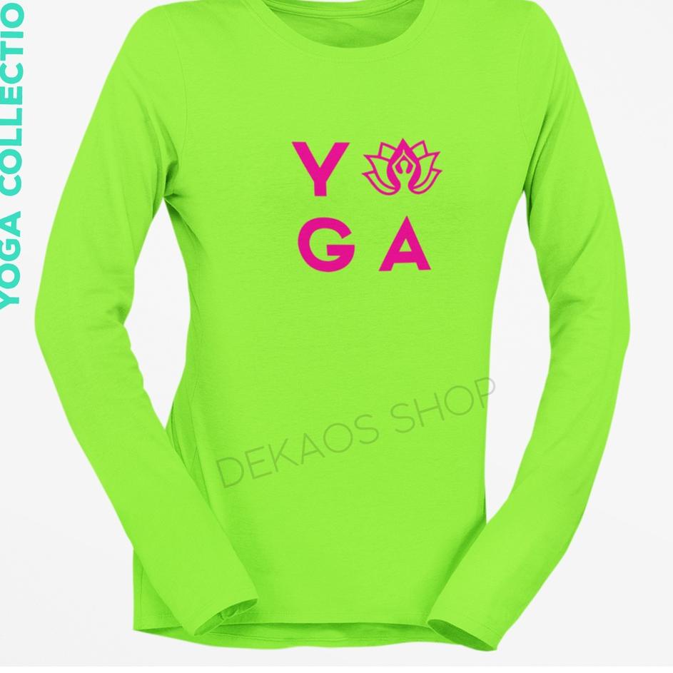 ➼Terbaru❂ SUPERKAOS/ ATASAN YOGA WANITA / BAJU KAOS YOGA / BAJU SENAM WANITA / YOGA LENGAN PANJANG /