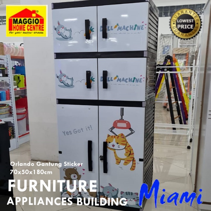 Jual LEMARI PLASTIK 2 PINTU - LEMARI ANAK PLASTIK MULTIFUNGSI - LEMARI