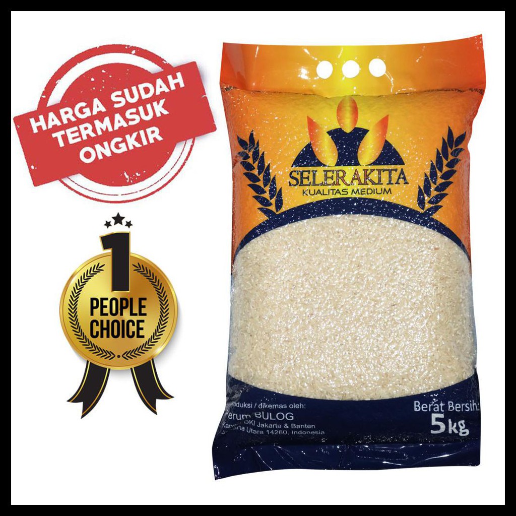 

LANGSUNG ORDER SAJA BERAS SELERAKITA 5 KG (HARGA HET + ONGKIR)