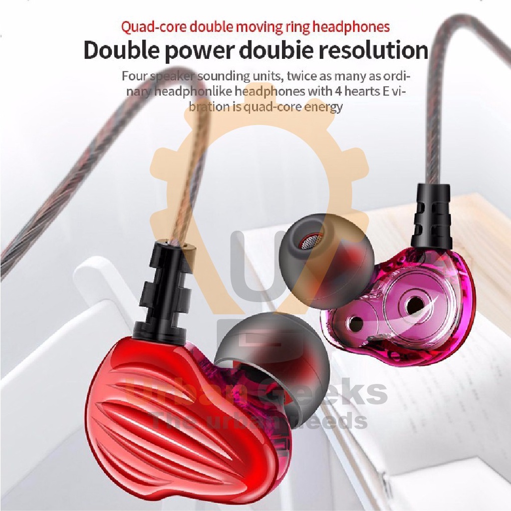 QKZ CK4 Earphone In-Ear HiFi Stereo Bass With Mic  alt AK6 Pro Max