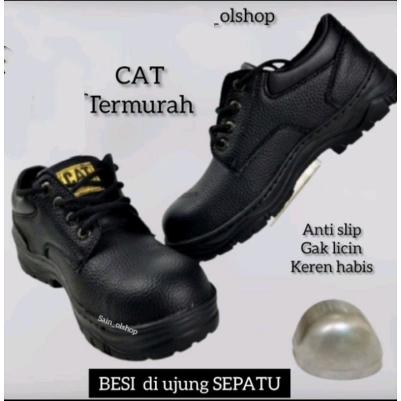 Sepatu Pria Ujung Besi  Sepatu Kerja Lapangan Proyek Cowok Sefety Anti Slip Septi Kerja Safety Shoes  Safety