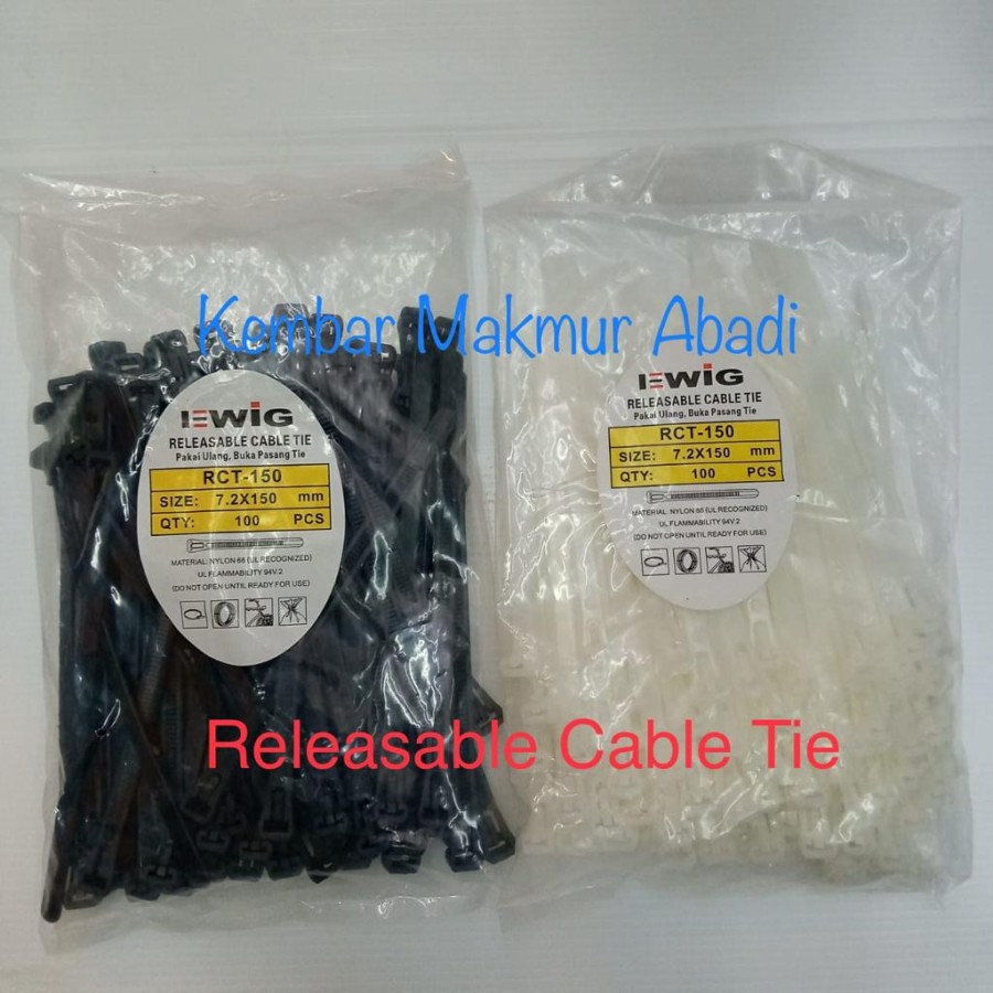 Kabel Ties Releaseable 7.2x150mm (15cm)/ Kabel Ties Buka 15 cm