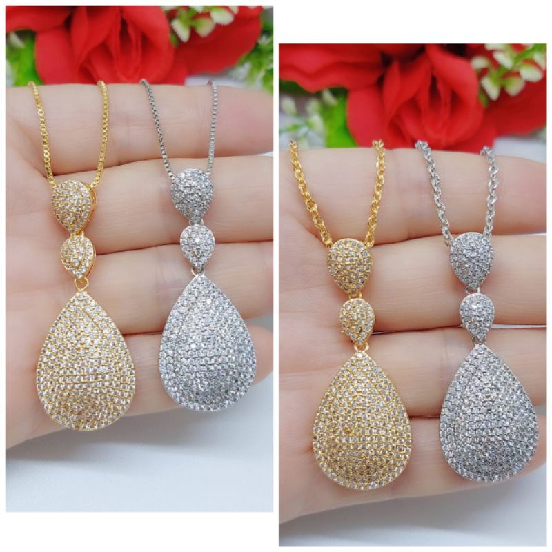 Set Kalung+Liontin Xuping 047 Lapis emas 18k