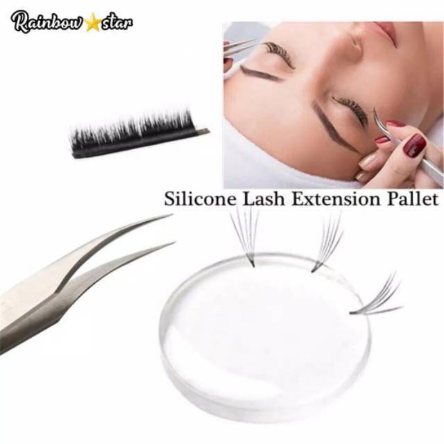 Silicone Lash Russian Pallet / Tatakan Bulu Mata Russian / Silicone Round Volume Eyelash