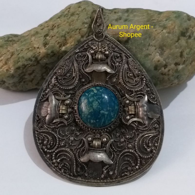 SLT.1-- 1 PC LIONTIN PERAK ASLI - VINTAGE BALI  -- PENDANT SILVER --