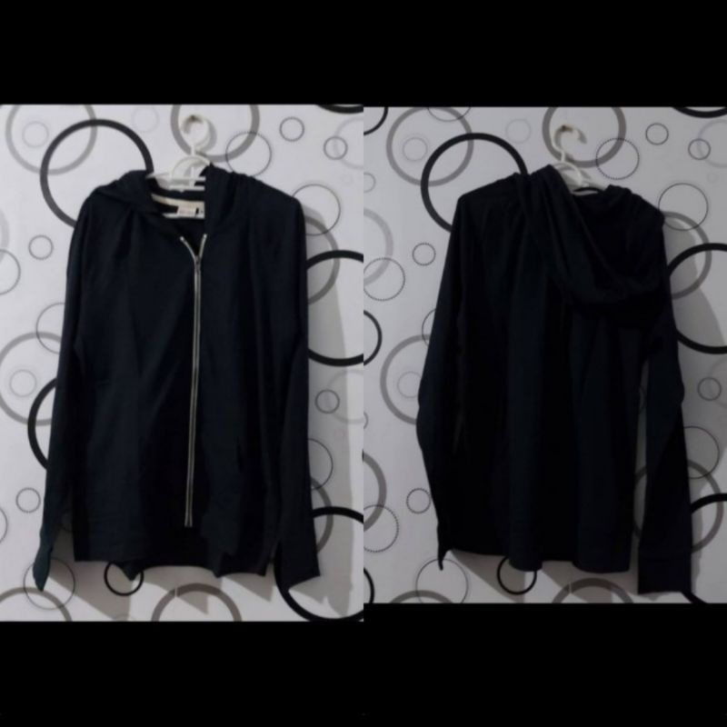 Jaket Mr Robot Preloved L Hitam Black Rami Malek Elliot Anderson hoodie pria wanita rare 2 resleting