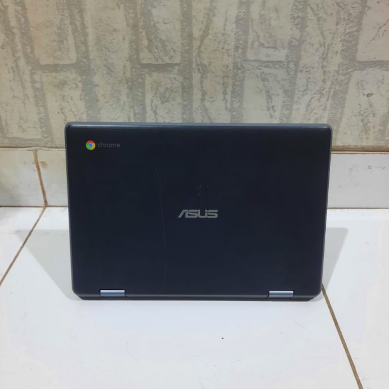 Laptop 2 in 1 Asus Chromebook C214M Celeron N4020 Ram 4GB/32GB (Touchscreen) Bisa Jadi Tab Os. chrome