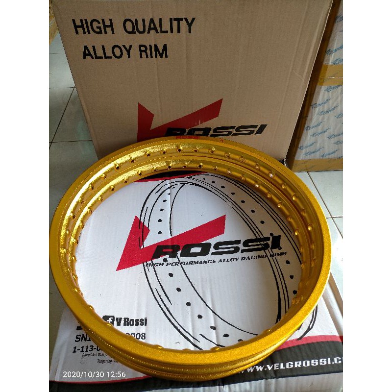 velg Rossi ISO uk 140-140x17 wm gold blast/kulit jeruk