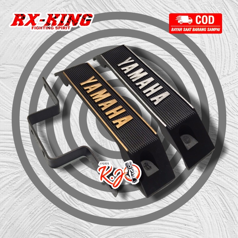 Emblem Logo YAMAHA Kumis dasi depan YAMAHA RX KING GOLD