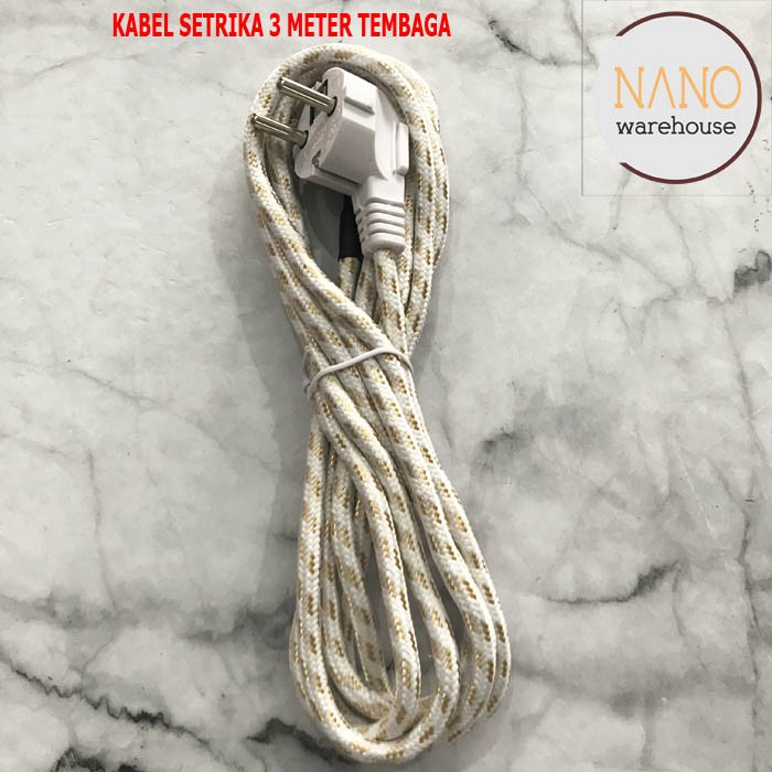 Kabel Listrik Setrika Arde 3 Meter Full Tembaga Dexicon