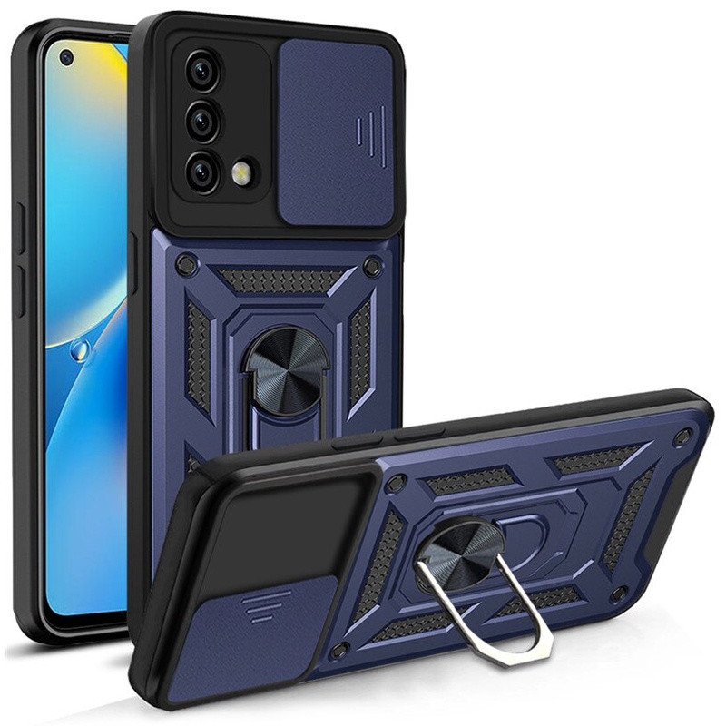 New Oppo A95 - A74 4G Case Armor Slide Camera Protection Case Casing Hp Oppo A95 - A74 4G